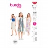 Burda Sewing Pattern 6118 Women's Halter Neck Wrap Tie Dresses and Tops