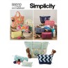 Simplicity Sewing Pattern S9310 Totes & Bags In Assorted Sizes