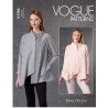 Vogue Sewing Pattern V1784 Misses' Asymmetric Shirt With Layered Collar
