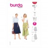 Burda Sewing Pattern 6142 Women's Swing Skirts with Length Variations Yoke Waist