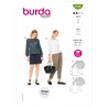 Burda Sewing Pattern 6144 Women's Long Sleeve Tops Blouses with Interest Details