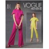 Vogue Sewing Pattern V1791 Misses' Fitted Sleeveless Jumpsuit Attached Caplet