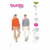 Burda Sewing Pattern 6146 Women's Blouses Shirts with Frill & Sleeve Variations