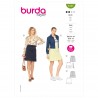 Burda Sewing Pattern 6147 Women's Skirts with Pockets Belt and Flounce Options