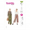 Burda Sewing Pattern 6148 Women's Wide Leg Trousers and Cropped Culottes