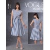 Vogue Sewing Pattern V1795 Misses' Fitted Dress With Sleeve Variations Tie Waist