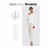 Simplicity Sewing Pattern S9228 Misses' Comfortwear Jacket With Pull On Trousers