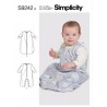 Simplicity Sewing Pattern S9242 Babies’ Long Sleeved (with mittens) Sleep Sag