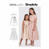 Simplicity Sewing Pattern S9246 Childrens' Girls' Dress With Dimdl Skirts