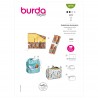 Burda Sewing Pattern 9276 Utensil Holder Washbag Travel Accessories Bathroom