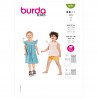 Burda Sewing Pattern 9281 Children Girls Frill Shoulder Tops Blouses and Dresses