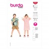 Burda Sewing Pattern 9282 Children Girls Boxy Top or Dress with Optional Pocket