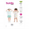Burda Sewing Pattern 9284 Children's Raglan Sleeve Casual Top in Two Lengths