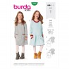 Burda Sewing Pattern 9286 Children's Girls Shirt Dress Jumper Dresses Pockets