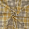 100% Cotton Linen Look Upholstery Fabric Highland Tartan Check Autumn Gingham