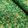 100% Cotton Fabric Lifestyle Christmas Allover Holly Leaves Festive 140cm Wide