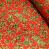 100% Cotton Fabric Lifestyle Christmas Allover Holly Leaves Festive 140cm Wide