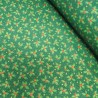 100% Cotton Fabric Lifestyle Christmas Mini Holly Leaf Stars 140cm Wide
