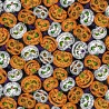 100% Cotton Fabric Timeless Treasures Halloween Spooky Pumpkins Spider Webs