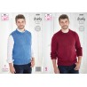 King Cole Knitting Pattern 5820 Men's Sweater Slipover Vest in Big Value Chunky