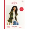 Sirdar Knitting Pattern 10288 Women's Textured Wrap Cardigan Shawl in Jewelspun