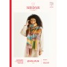 Sirdar Crochet Pattern 10289 Women's Fringed Scarf Wrap Shawl in Jewelspun