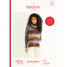 Sirdar Knitting Pattern 10292 Women's Tie Side Vest Tunic Roll Neck in Jewelspun