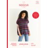 Sirdar Knitting Pattern 10293 Womens Wild Oat Stitch Textured Tunic in Jewelspun