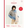 Sirdar Knitting Pattern 10295 Women's Striped Sweater & Scarf in Haworth Tweed