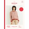 Sirdar Knitting Pattern 10296 Women's Heritage Stripe Jumper in Haworth Tweed