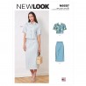 New Look Sewing Pattern N6697 Misses' Boxy Top Blouse Shirt & Straight Skirt
