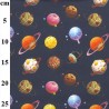 100% Cotton Digital Fabric Rose & Hubble Planet Universe Space Galaxy 150cm Wide