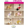 Simplicity Fabric Sewing Pattern 2393 Dog Clothes
