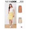 New Look Sewing Pattern N6703 Misses' Skirts in 2 Lengths with Front Pockets