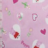100% Cotton Digital Fabric Little Johnny Peppa Pig Hearts Spot Floral 140cm Wide
