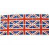 100% Cotton Fabric Flag Great Britain Union Jack 6 Flags Per Panel UK
