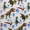 100% Cotton Digital Fabric Jurassic World Dinosaur Prehistoric T-Rex 140cm Wide