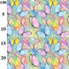 100% Cotton Digital Fabric Rose & Hubble Pretty Pastel Butterfly Butterflies 150cm Wide