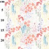 100% Cotton Digital Fabric Rose & Hubble Vine Leaves Floral Flower Garden 150cm Wide