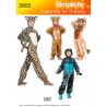 Simplicity Child Boy And Girl Animal Costumes Fabric Sewing Patterns 2855