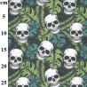 100% Cotton Digital Fabric Rose & Hubble Jungle Skulls 150cm Wide