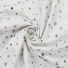 100% Cotton Poplin Fabric Starry Night Christmas Stars Xmas Festive