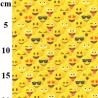 100% Cotton Digital Fabric Rose & Hubble Crowded Faces Emojis 150cm Wide