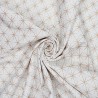 100% Cotton Poplin Fabric Christmas Geometric Rose Gold Stars Snowflakes Xmas