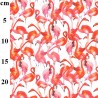 100% Cotton Digital Fabric Rose & Hubble Flamingo Flock 150cm Wide