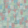 100% Cotton Fabric Paris Eiffel Tower Windmill Louvre Outlines France
