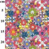 100% Cotton Digital Fabric Rose & Hubble Flower Faces Emoji Floral 150cm Wide