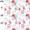 100% Cotton Digital Fabric Rose & Hubble Rose Bouquet Floral Flower 150cm Wide
