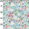 100% Cotton Digital Fabric Rose & Hubble Floral Flower Garden Kiana 150cm Wide