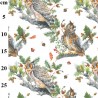 100% Cotton Digital Fabric Rose & Hubble Owl Animals Owls Birds 150cm Wide